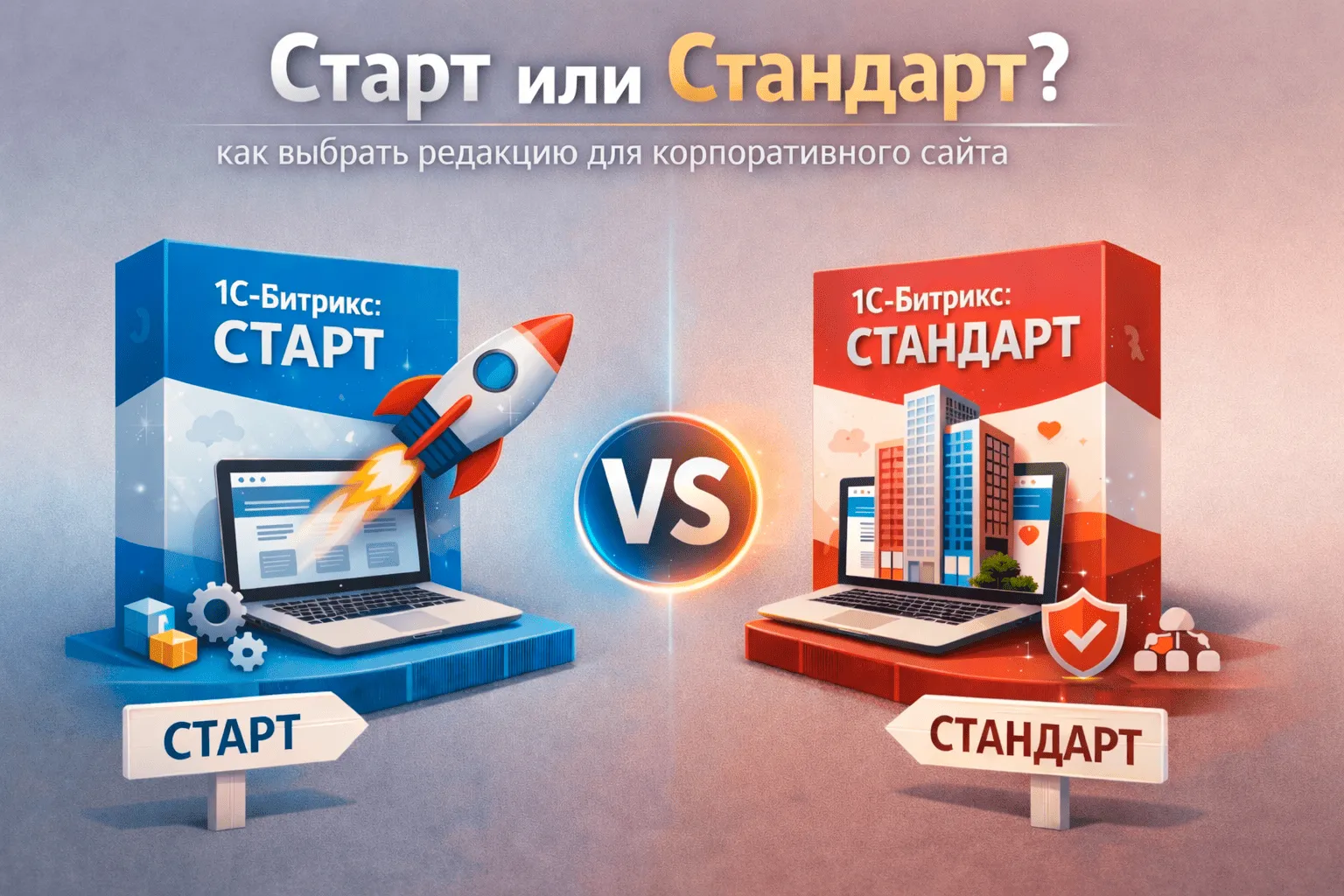 Старт или Стандарт: как выбрать редакцию для корпоративного сайта в Екатеринбурге