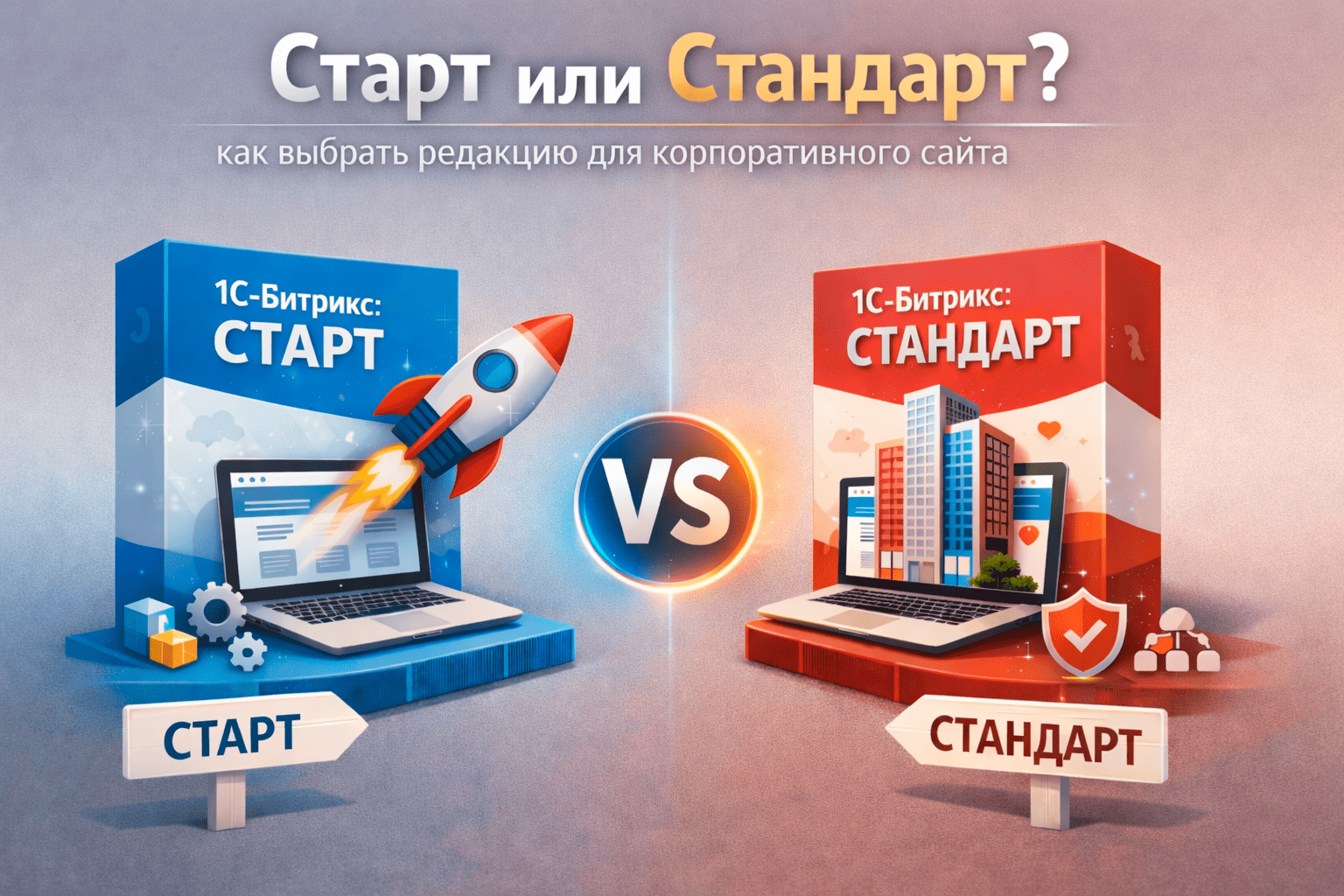 Старт или Стандарт: как выбрать редакцию для корпоративного сайта в Екатеринбурге